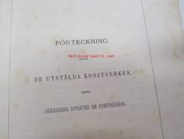 Illustrerad katalog till Finska Konstutställningen 1885 - Kuvillinen luettelo Suomen Taidenäyttelystä v. 1885, sisältää taiteilijoiden henkilö- ym. tietoja