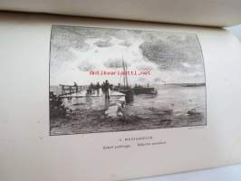 Illustrerad katalog till Finska Konstutställningen 1885 - Kuvillinen luettelo Suomen Taidenäyttelystä v. 1885, sisältää taiteilijoiden henkilö- ym. tietoja