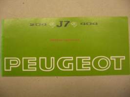 Peugeot 204 404 pohjaiset J7 pakettiautot vm. 1976 myyntiesite