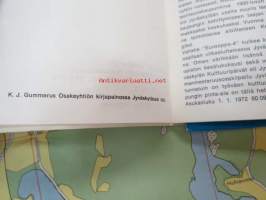 Jyväskylä 1973 matkailukartta - Turistkarta - Tourist map -kartta