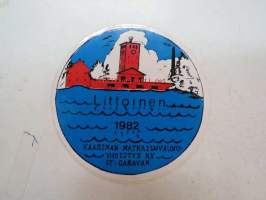 Littoinen 1982 - Kaarinan Matkailuvaunuyhdistys ry / SF-Caravan -tarra