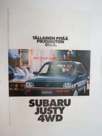 Subaru Justy 4WD -myyntiesite