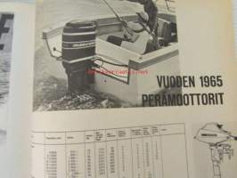 Me Auto ja Liikenne 1965 nr 3 Mercedes-Benz,1965 perämoottorit, Datsun Bluebird Station Wagon Bremerin koeajossa, Suomessa myytävät matkailuperävaunut 1965 ym.