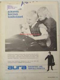 Me Auto ja Liikenne 1965 nr 3 Mercedes-Benz,1965 perämoottorit, Datsun Bluebird Station Wagon Bremerin koeajossa, Suomessa myytävät matkailuperävaunut 1965 ym.