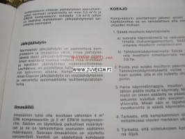 Atlas Copco ER6, ER618 ilmakompressori -ohjekirja