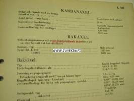 Volvo L 340 Verkstadshandbok Avd. 13 Specifikationer -korjaamokirjasarjan osa