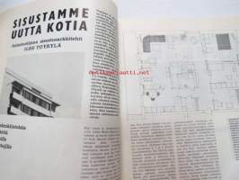 Kodin Maailma 1965 nr 1, sis. mm. seur. artikkelit / kuvat / mainokset; Kun ostat asunto-osakkeen..., Tie omaan asuntoon, Hulda Potila - tekstiilitaiteemme