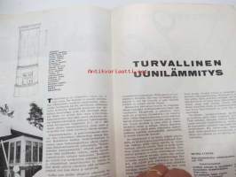 Kodin Maailma 1965 nr 1, sis. mm. seur. artikkelit / kuvat / mainokset; Kun ostat asunto-osakkeen..., Tie omaan asuntoon, Hulda Potila - tekstiilitaiteemme