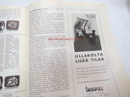 Kodin Maailma 1965 nr 1, sis. mm. seur. artikkelit / kuvat / mainokset; Kun ostat asunto-osakkeen..., Tie omaan asuntoon, Hulda Potila - tekstiilitaiteemme