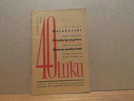 40-luku - Sosialistisen sivistyksen ja kulttuurisuomalaisuuden aikakauskirja. Tammikuu 1945