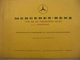 Mercedes-Benz Type OM 616 / Baumuster 616-919 Claas MD Compact 30 varaosaluettelo