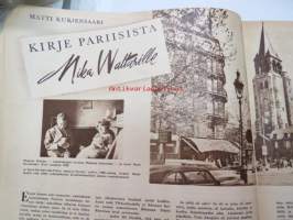 Suomen Kuvalehti 1957 nr 8, ilmestynyt 23.2.1957, sis. mm. seur. artikkelit / kuvat / mainokset; Kansikuva - Luistelijatar, Vitapointe, Puutalo, Roamer, AAA-kahvi /