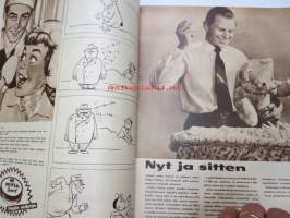 Suomen Kuvalehti 1957 nr 7, ilmestynyt 16.2.1957, sis. mm. seur. artikkelit / kuvat / mainokset; Kansikuva - Lennart Heljas, Paulig, Visu vilustumistautilääke,