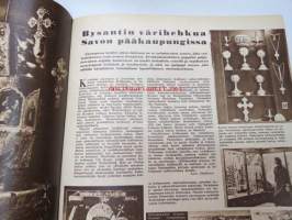 Suomen Kuvalehti 1957 nr 7, ilmestynyt 16.2.1957, sis. mm. seur. artikkelit / kuvat / mainokset; Kansikuva - Lennart Heljas, Paulig, Visu vilustumistautilääke,