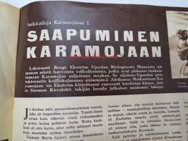 Suomen Kuvalehti 1957 nr 1, ilmestynyt 5.1.1957, sis. mm. seur. artikkelit / kuvat / mainokset; Kansikuva - Balettitanssija, Arvo Puukari - Kasvakaa vain Helsinki -