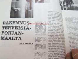 Kodin Maailma 1965 nr 4, sis. mm. seur. artikkelit / kuvat / mainokset; Vilka kalusto, Kylmäkosken valmistalot ja huvilat, Autolla Eurooppaan, Huvila Helpolla,