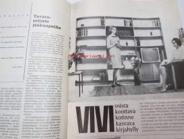 Kodin Maailma 1965 nr 4, sis. mm. seur. artikkelit / kuvat / mainokset; Vilka kalusto, Kylmäkosken valmistalot ja huvilat, Autolla Eurooppaan, Huvila Helpolla,