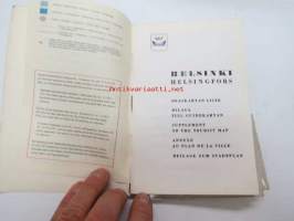 Helsinki opaskartta 1:18 000 Helsingfors guidekarta 1965