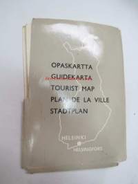Helsinki opaskartta 1:18 000 Helsingfors guidekarta 1965