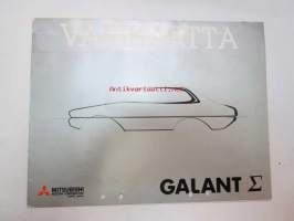 Mitsubishi Galant värikartta -myyntiesite