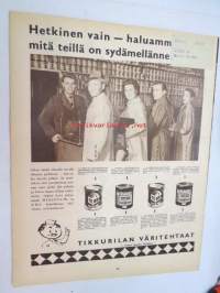 Suomen Kuvalehti 1957 nr 24, ilmestynyt 15.6.1957, sis. mm. seur. artikkelit / kuvat / mainokset; Kansikuva Bulganin &amp; Hrutsev Suomessa, Jaguar-polkupyörä,