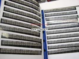 Hyster trukit -kansiollinen varaosaluetteloita mikrofilmeinä - Hyster forklifts -binder of parts catalogs in microfilm card format