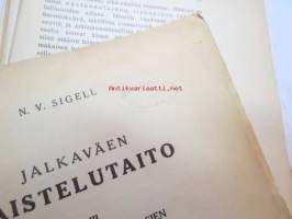 Jalkaväen taistelutaito III Joukkueen ja sen osien taistelutoiminnasta ja koulutuksesta -sitomaton (ja kanneton) kirjastokappale, toimitettu aikoinaan