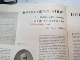 Helsingfors Journalen (Månadsrevyn) 1941 nr 8 augusti -bilaga till Helsingfors Journalen, innehåller bl a. följande artiklar / reklam / bilder -kuukausiliite