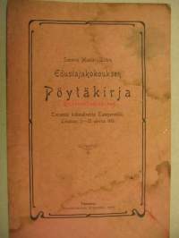 Suomen Maalari-liiton edustajakokouksen pöytäkirja  1901