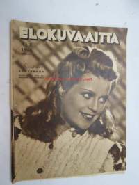 Elokuva-Aitta 1944 nr 8, kansikuva Kristiina Söderbaum (Ufa), Paholaistyttö-elokuvan mainos, Tammerkosken sillalla nähtiin paljon näyttelijöitä, Gösta Ekman