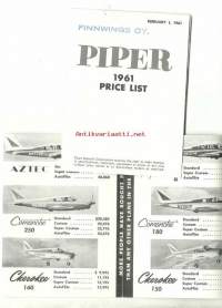 Piper 1961 Price List