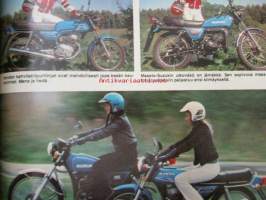 Tuulilasi 1977 nr 8, sis. mm. seur. artikkelit / kuvat / mainokset; Kestotestin loppuarvostelussa VW Polo L, Koeajossa Datsun 180 B, Esittelyssä Honda 125 T ja