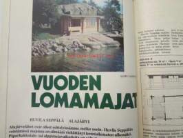 Pientalo Omakoti 1975 nr 3, sis. mm. seur. artikkelit / kuvat / mainokset; Kodin taide Tuula Auermaa, Lampaanreidestä pääsiäispaisti, Libanon Byblos -