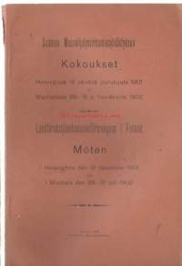 :Suomen maanviljelysvirkamiesyhdistyksen kokoukset. Rinnakkaisnimeke:Landtbrukstjenstemannaföreningens i Finland möten ...