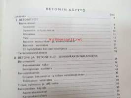 Betonin käyttö