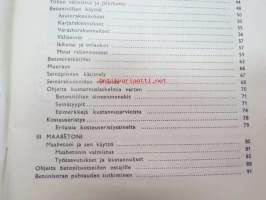 Betonin käyttö
