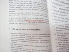 Betonin käyttö