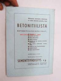 Betonin käyttö