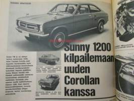 Tekniikan Maailma 1970 nr 2, sis. mm. seur. artikkelit / kuvat / mainokset; Koeajossa Rover 3500, Esittelyssä Austin Maxi ja Datsun Sunny 1200, Norlett lumilinko,