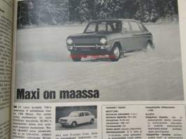 Tekniikan Maailma 1970 nr 2, sis. mm. seur. artikkelit / kuvat / mainokset; Koeajossa Rover 3500, Esittelyssä Austin Maxi ja Datsun Sunny 1200, Norlett lumilinko,