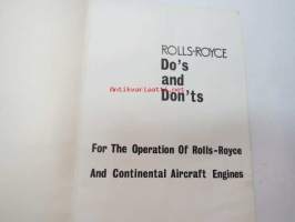 Rolls-Royce Light Aircraft Engines - Do´s and Dont´s - for the Operation of Rolls-Royce and Continental Aircraft Engines