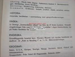 Tölö Svenska Samskola jämte förskola Helsingfors läsåret 1941-1942 utdrag ur skolans årsberättelse