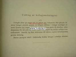 Finska Sandblästringsaktiebolaget Suomen Hiekanpuhallusosakeyhtiö Kapten Göran Lindfors -osakekirja