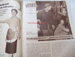 Kotiliesi 1957 nr 6 maaliskuu II, 15.3.1957, sis. mm. seur. artikkelit / kuvat / mainokset; Kieku ja Kaiku, Kastor, Osuuskassat, Vitapointe, Perheenemäntä -