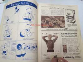 Kotiliesi 1957 nr 2 tammikuu II, 15.1.1957, sis. mm. seur. artikkelit / kuvat / mainokset; Kieku ja Kaiku, Kastor, Paperinkeräyksen Margit-hopeita (näitä sai