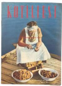 Kotiliesi 1958 nr 18 / kansi Sienenperkaaja, huutokaupassa, lapseton koti, avioliitto elämän osa, uusittu vanha talo, suolasilakkaa