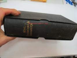 Suomalainen Wirsikirja ewankelis-lutherilaisille seurakunnille Suomessa 1925, kullatut ulkosyrjät, kotelo