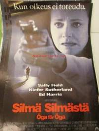 Silmä silmästä - pääosissa Beverly D&#039;Angelo, Charlayne Woodard, Ed Harris, Joe Mantegna, Kiefer Sutherland, Sally Field, ohjaus John Schlesinger -elokuvajuliste