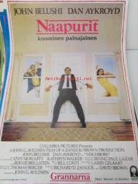 Naapurit - pääosissa Cathy Moriarty, Dan Aykroyd, John Belushi, Kathryn Walker, ohjaus John G. Avildsen -elokuvajuliste