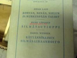 Korvan, nenän, nielun Ja kurkunpään taudit. Silmätautioppi. Käytännöllinen silmäsairaanhoito. Kolmoisnide. Sairaanhoitajattarien oppikirja XV